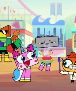 Unikitty Illustration Paint By Numbers