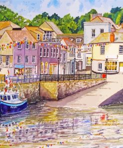 United Kingdom Padstow Harbour Paint By Numbers