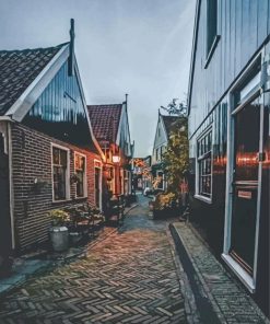 Volendam Town Alleys Paint By Numbers