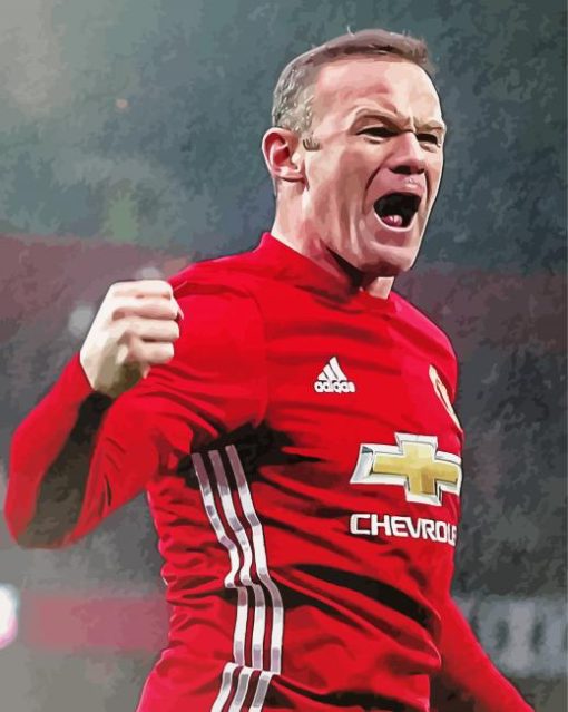 Wayne Rooney Paint By Numbers