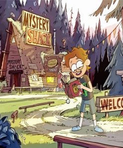Welcome In Gravity Falls Cartoon Paint By Numbers
