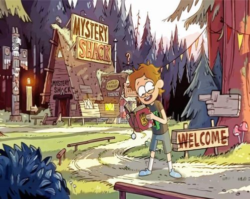 Welcome In Gravity Falls Cartoon Paint By Numbers