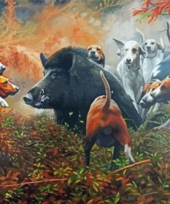 Wild Pig Animal Paint By Numbers