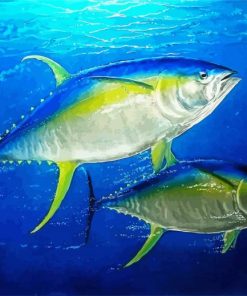 Yellowfin Tuna Art Paint By Numbers