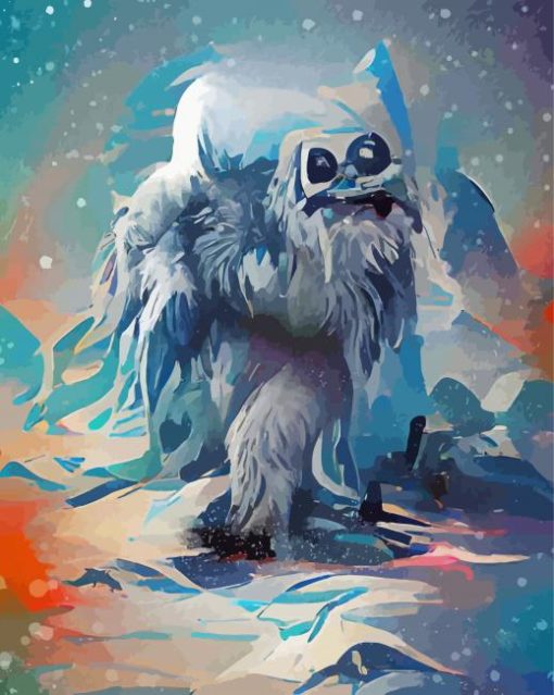 Yeti Illustration Paint By Numbers