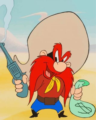 Yosemite Sam Character Paint By Numbers