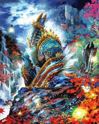 Zinogre Art Paint By Numbers