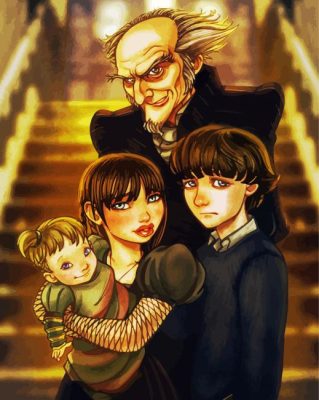 A Series Of Unfortunate Events Illustration Paint By Numbers