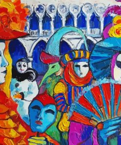 Abstract Carnival Venice Paint By Numbers