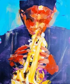 Abstract Horn Player Paint By Numbers