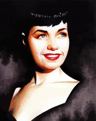 Aesthetic Bettie Page Paint By Numbers