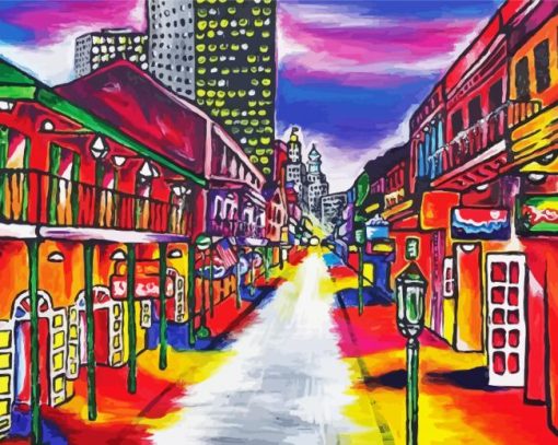 Aesthetic Bourbon Streetbourbon Street Paint By Numbers