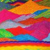 Aesthetic Colorful Mountains Paint By Numbers