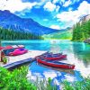 Asethetic Emerald Lake Art Paint By Numbers