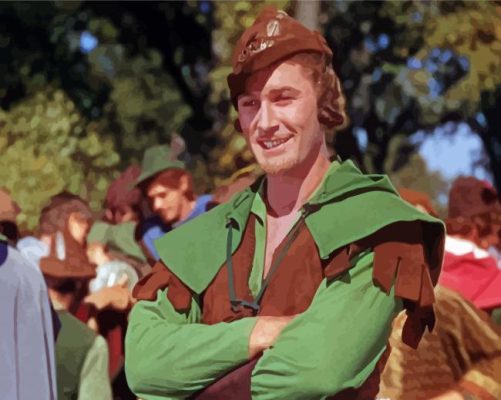 Aesthetic Errol Flynn Robin Hood Paint By Numbers