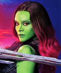 Aesthetic Gamora Paint By Numbers