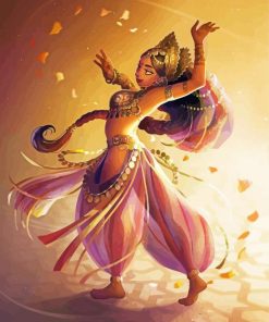 Aesthetic Hindu Dancer Paint By Numbers