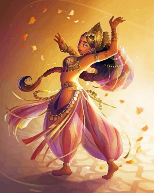 Aesthetic Hindu Dancer Paint By Numbers