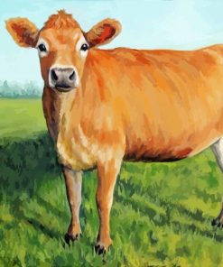 Aesthetic Jersey Cow Paint By Numbers
