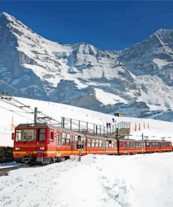 Aesthetic Jungfrau Train Paint By Numbers