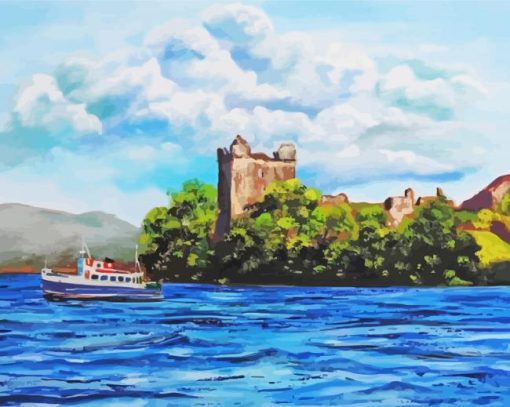 Aesthetic Loch Ness Scotland Paint By Numbers