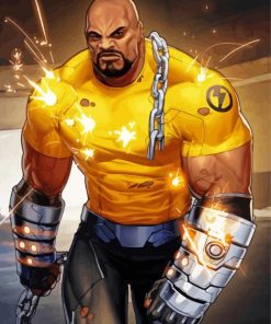 Aesthetic Luke Cage Illustration Paint By Numbers