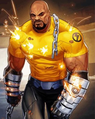 Aesthetic Luke Cage Illustration Paint By Numbers