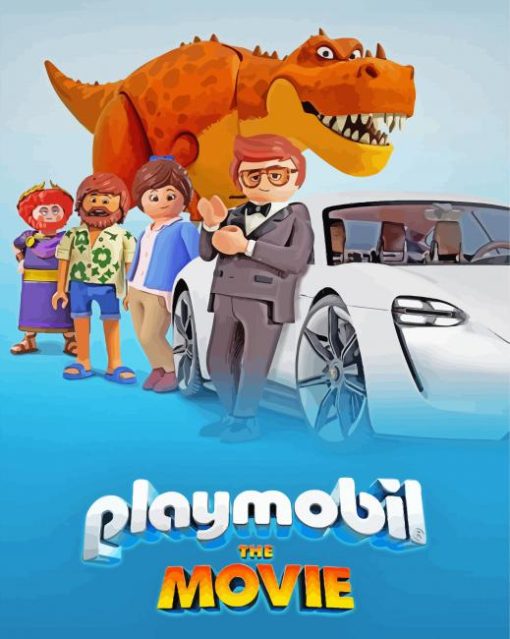 Aesthetic Playmobil The Movie Poster Paint By Numbers