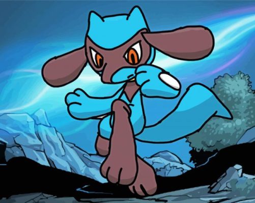 Aesthetic Riolu Paint By Numbers