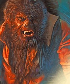 Aesthetic The Wolf Man Art Paint By Numbers