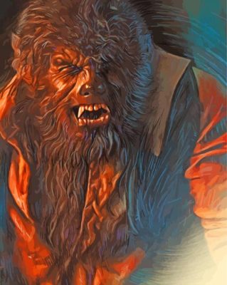 Aesthetic The Wolf Man Art Paint By Numbers