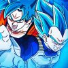 Aesthetic Vegeta And Goku Paint By Numbers