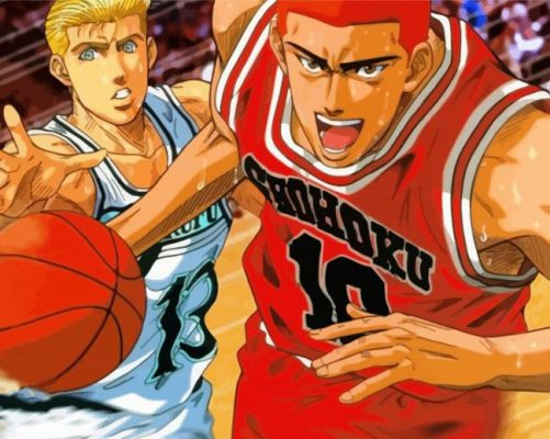 Aesthetic Slam Dunk Illustration Paint By Numbers