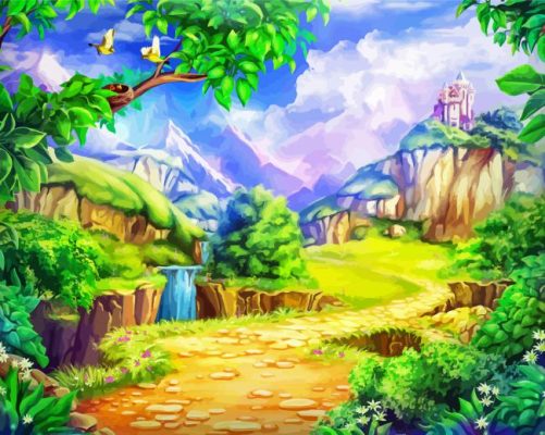 Aesthetic Fairy Landscape Paint By Numbers