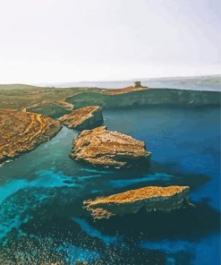 Amazing Comino Island Paint By Numbers