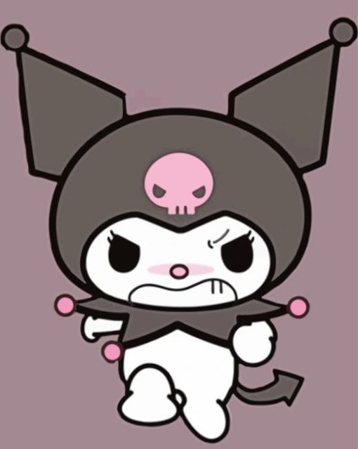 Angry Kuromi Sanrio Paint By Numbers