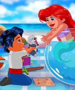 Ariel And Eric Disney Babies Paint By Numbers
