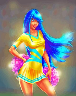 Beautiful Girl Cheerleading Art Paint By Numbers