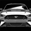 Black And White Ford Mustang Paint By Numbers