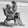 Black And White Old Couple By The Sea Paint By Numbers