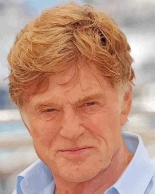 Blonde Robert Redford Paint By Numbers