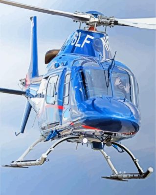 Blue Lifeflight Paint By Numbers