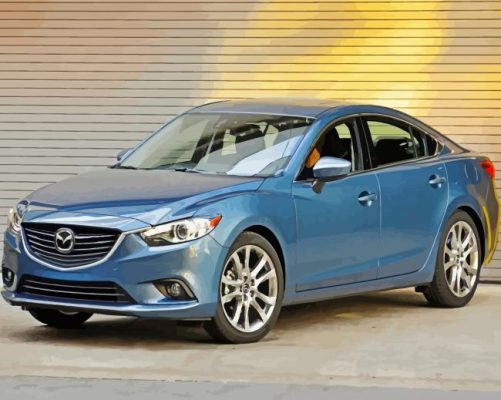 Blue Mazda 6 Car Paint By Numbers