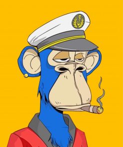 Bored Monkey Ape Paint By Numbers