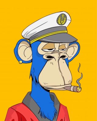 Bored Monkey Ape Paint By Numbers