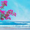 Bougainvillea And Beach Paint By Numbers