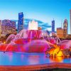 Buckingham Fountain Paint By Numbers