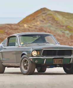 Bullitt Mustang Paint By Numbers