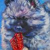 Christmas Keeshond Puppy Art Paint By Numbers