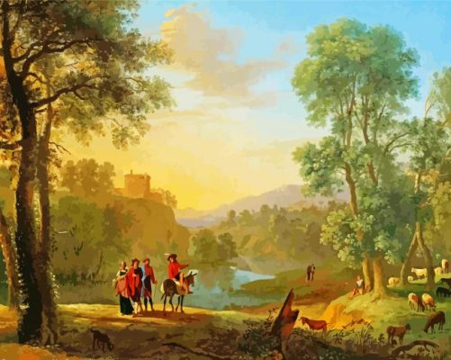 Classical Landscape Paint By Numbers